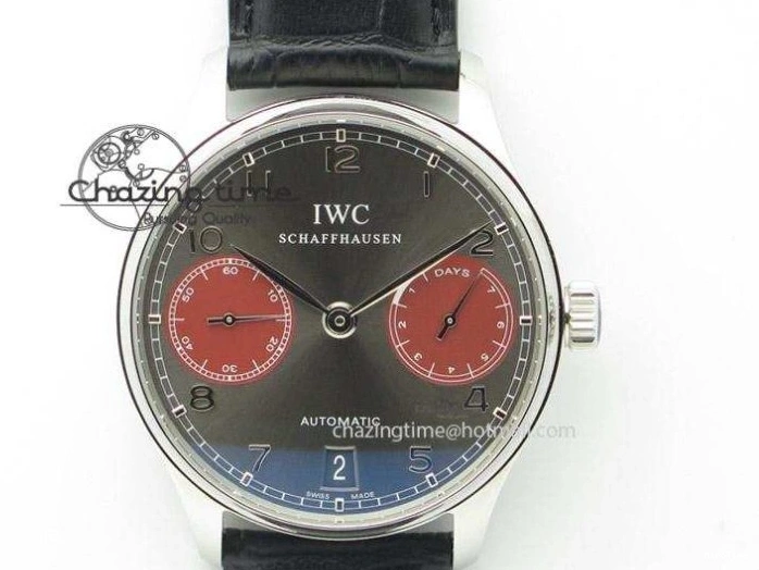 MIROTIME 0426 Upgraded Portuguese Flying Tourbillon SS White Dial 2 Sub Dials on Black Leather Strap 7161